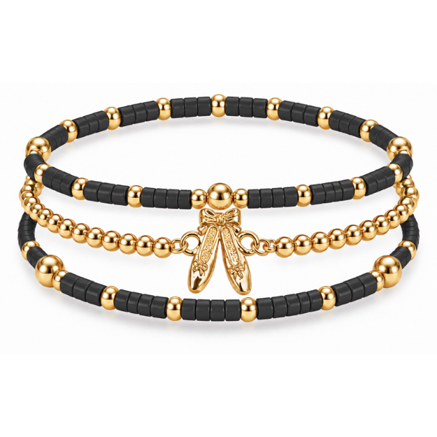 Ballet Dance Bracelet Stack