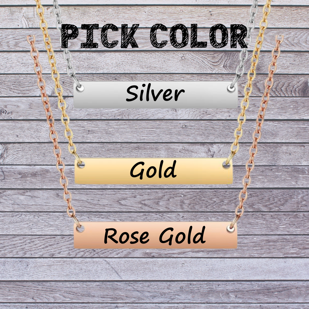 Personalized Irish Dance Bar Necklace