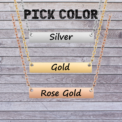 Personalized Irish Dance Bar Necklace