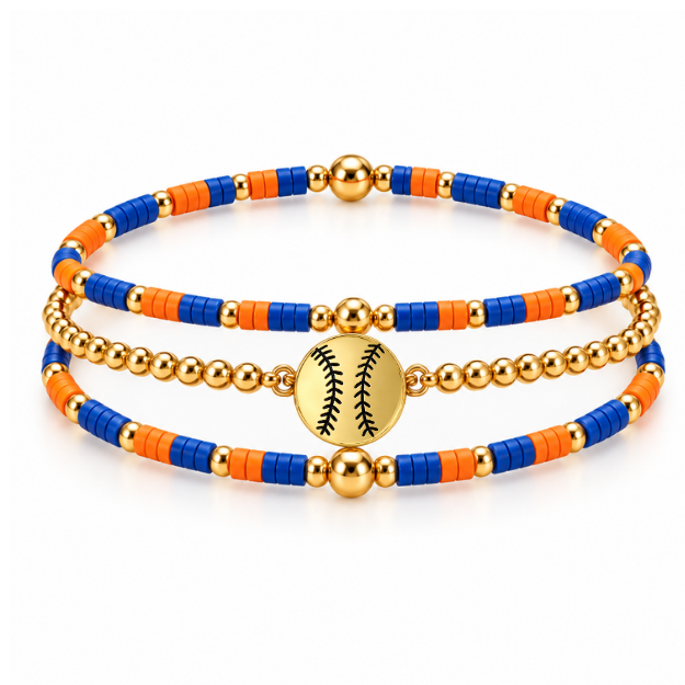 Softball Game Day Bracelet Stack