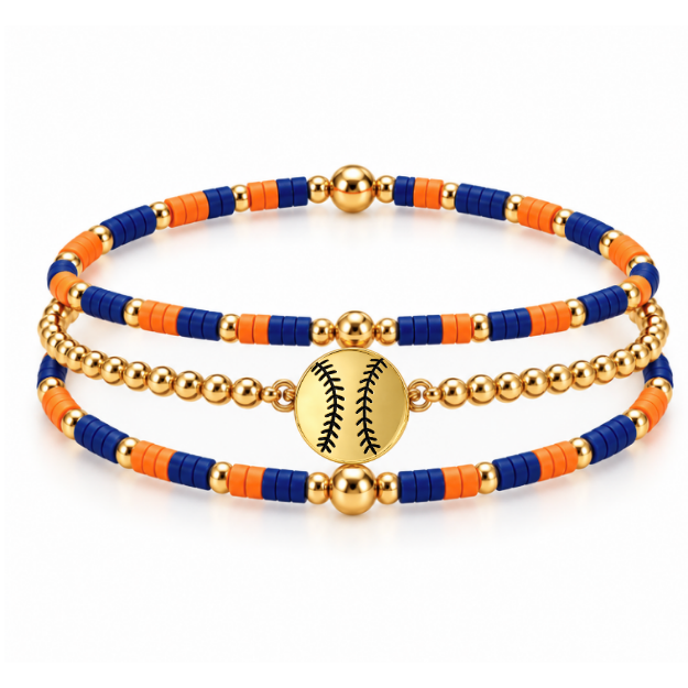 Softball Game Day Bracelet Stack