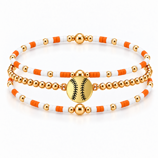 Softball Game Day Bracelet Stack