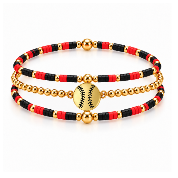 Softball Game Day Bracelet Stack