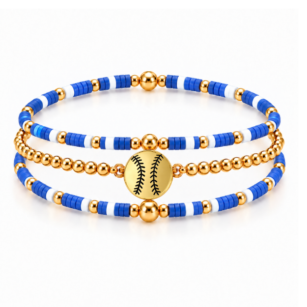 Softball Game Day Bracelet Stack