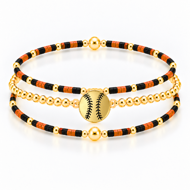 Softball Game Day Bracelet Stack