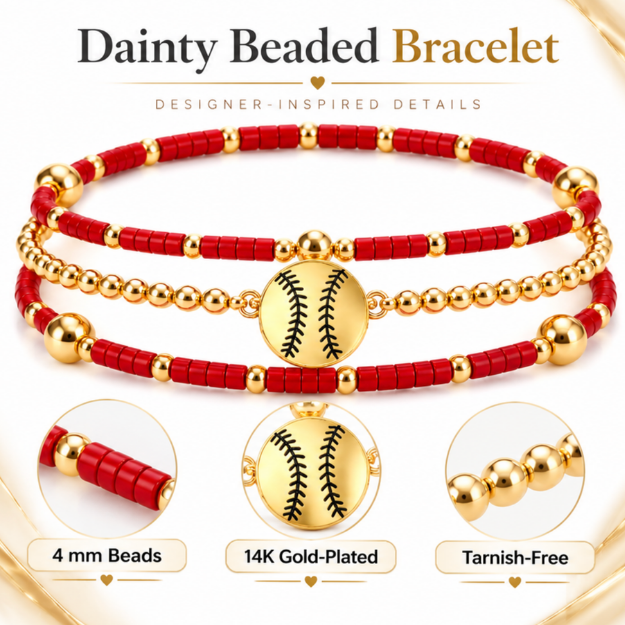 Softball Game Day Bracelet Stack