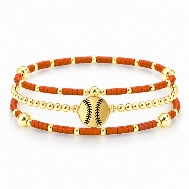 Softball Game Day Bracelet Stack