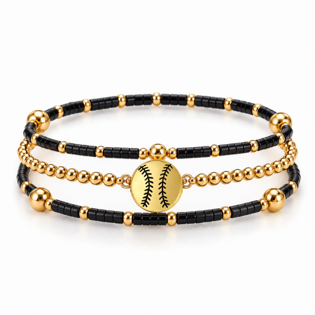 Softball Game Day Bracelet Stack