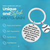 SportyBella floral gift card included with every baseball keychain purchase