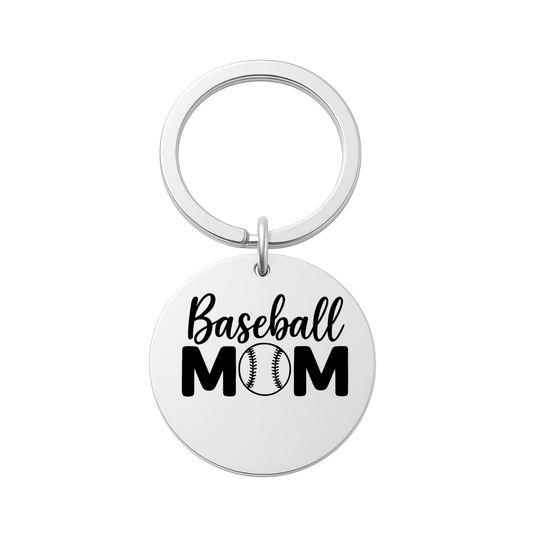 Baseball Mom Keychain