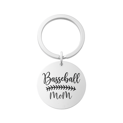 Baseball Mom Keychain
