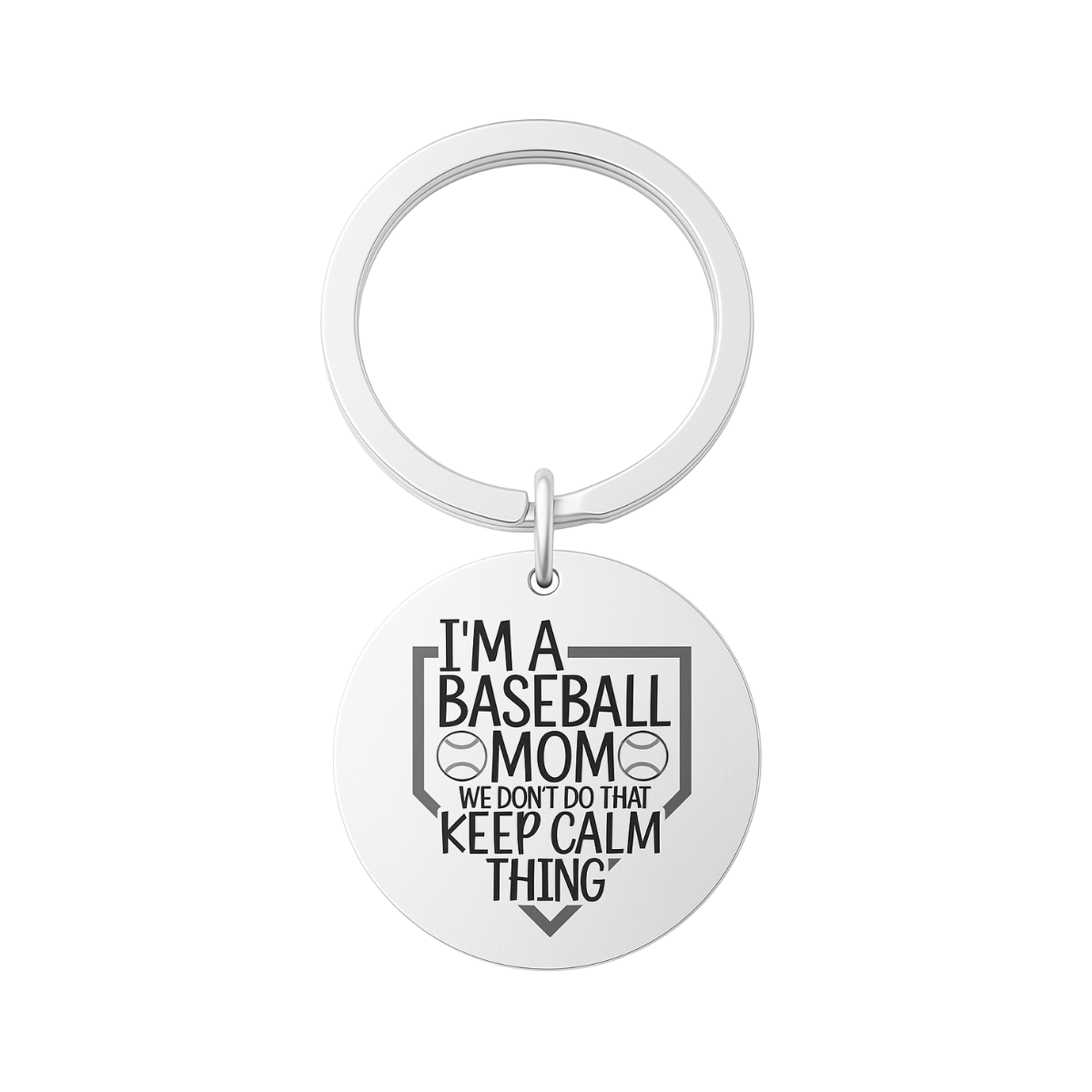Baseball Mom Keychain