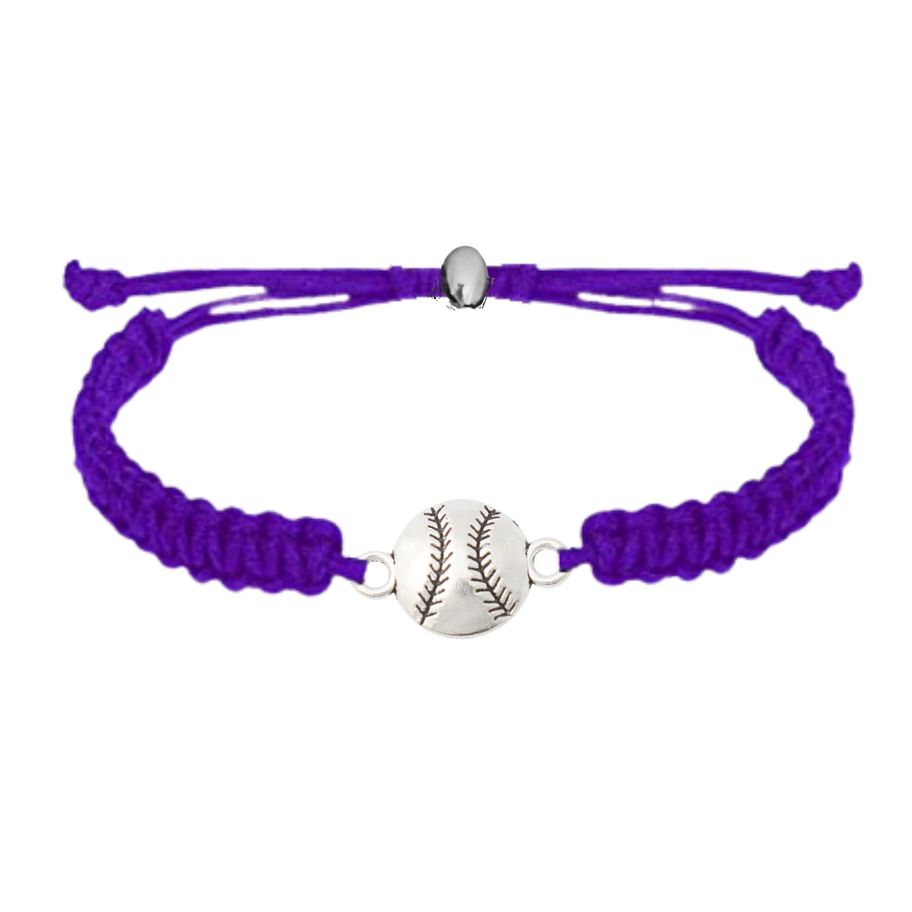 Baseball Rope Bracelet - Pick Color