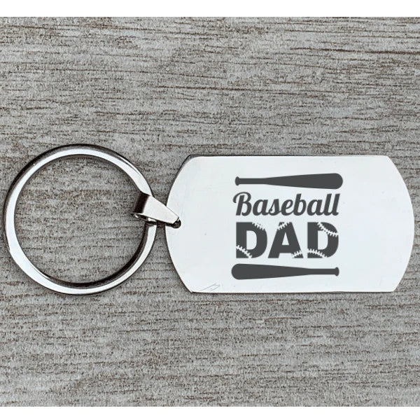 Baseball Dad Keychain