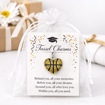 Basketball Graduation Tassel Charm