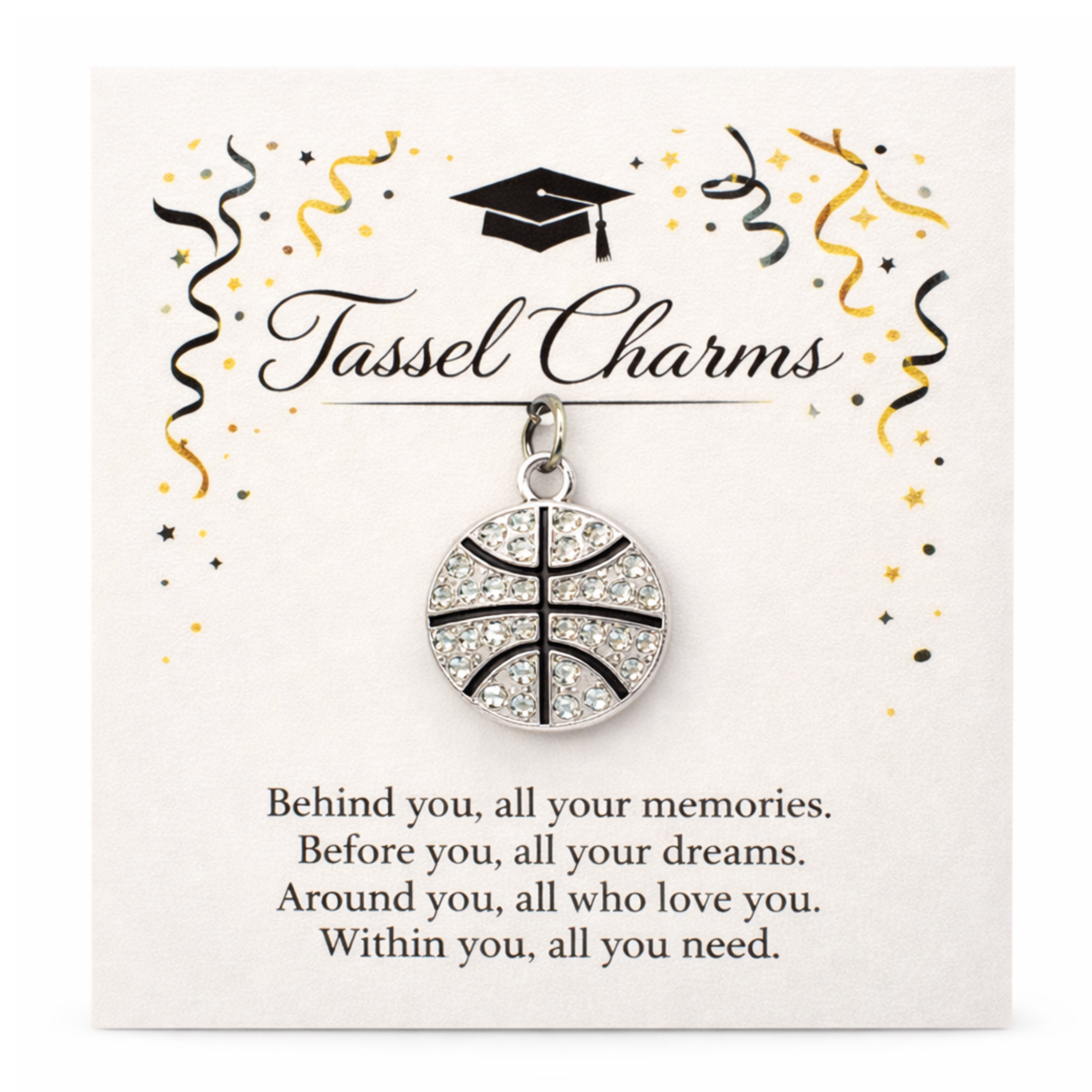 Basketball Graduation Tassel Charm