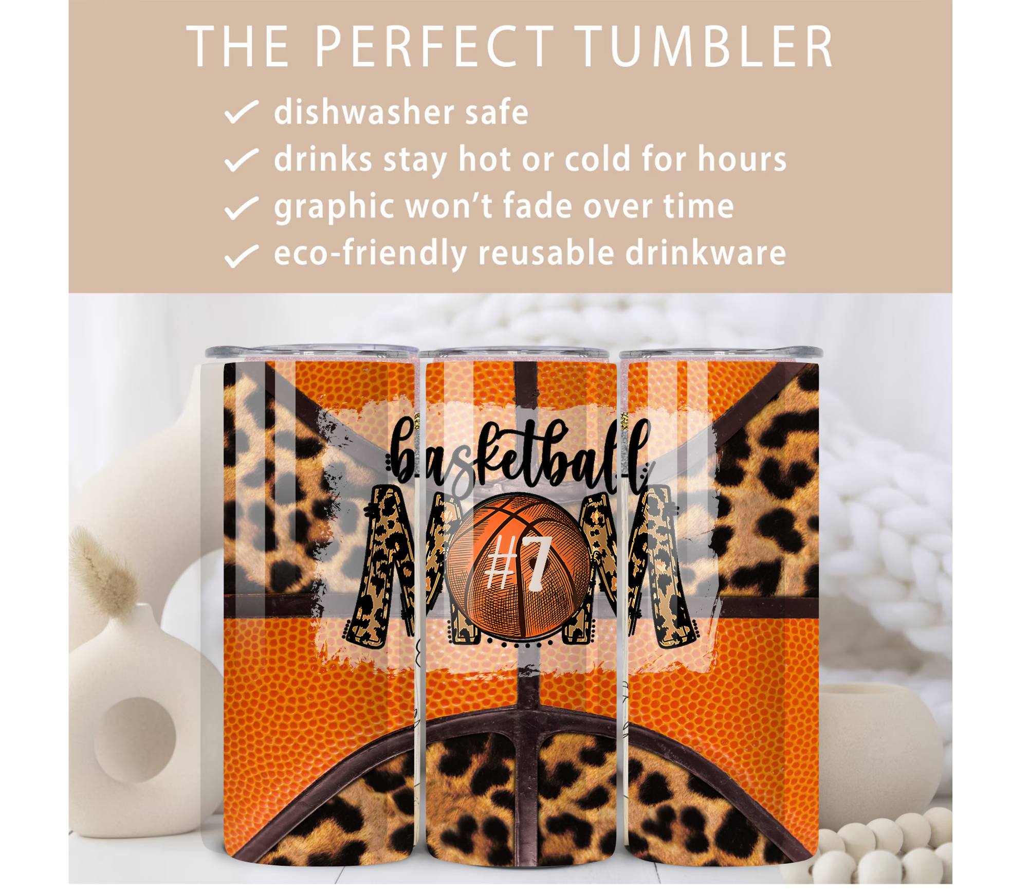 Personalized Basketball Mom Tumbler