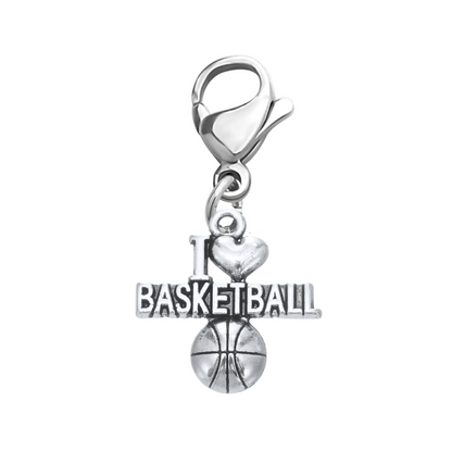 Basketball Clip On Zipper Pull