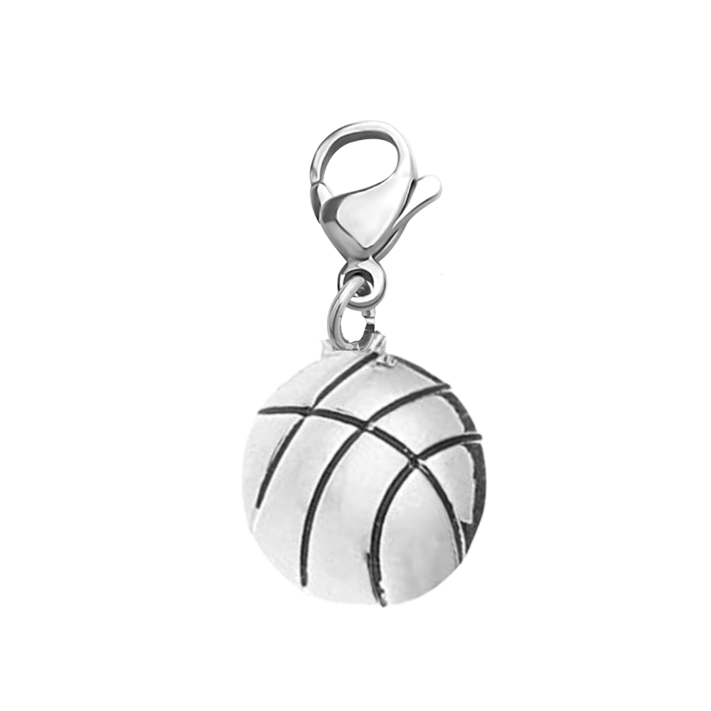 Basketball Clip On Zipper Pull