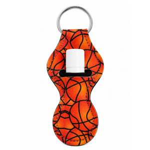 Basketball Chapstick Holder Keychain