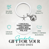 Philippians 4:13 sports keychain with heart and volleyball charm, faith-filled accessory for Christian volleyball girls