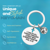 Christian athletic keychain gift featuring engraved disc and basketball charm on rustic wood background for product display