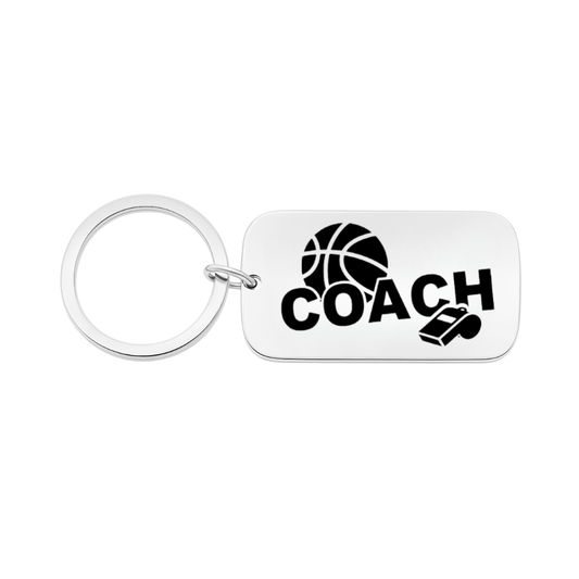 Basketball Coach Keychain