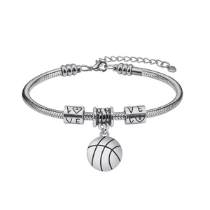 Basketball Love Charm Bracelet