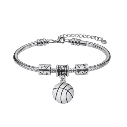 Basketball Love Charm Bracelet