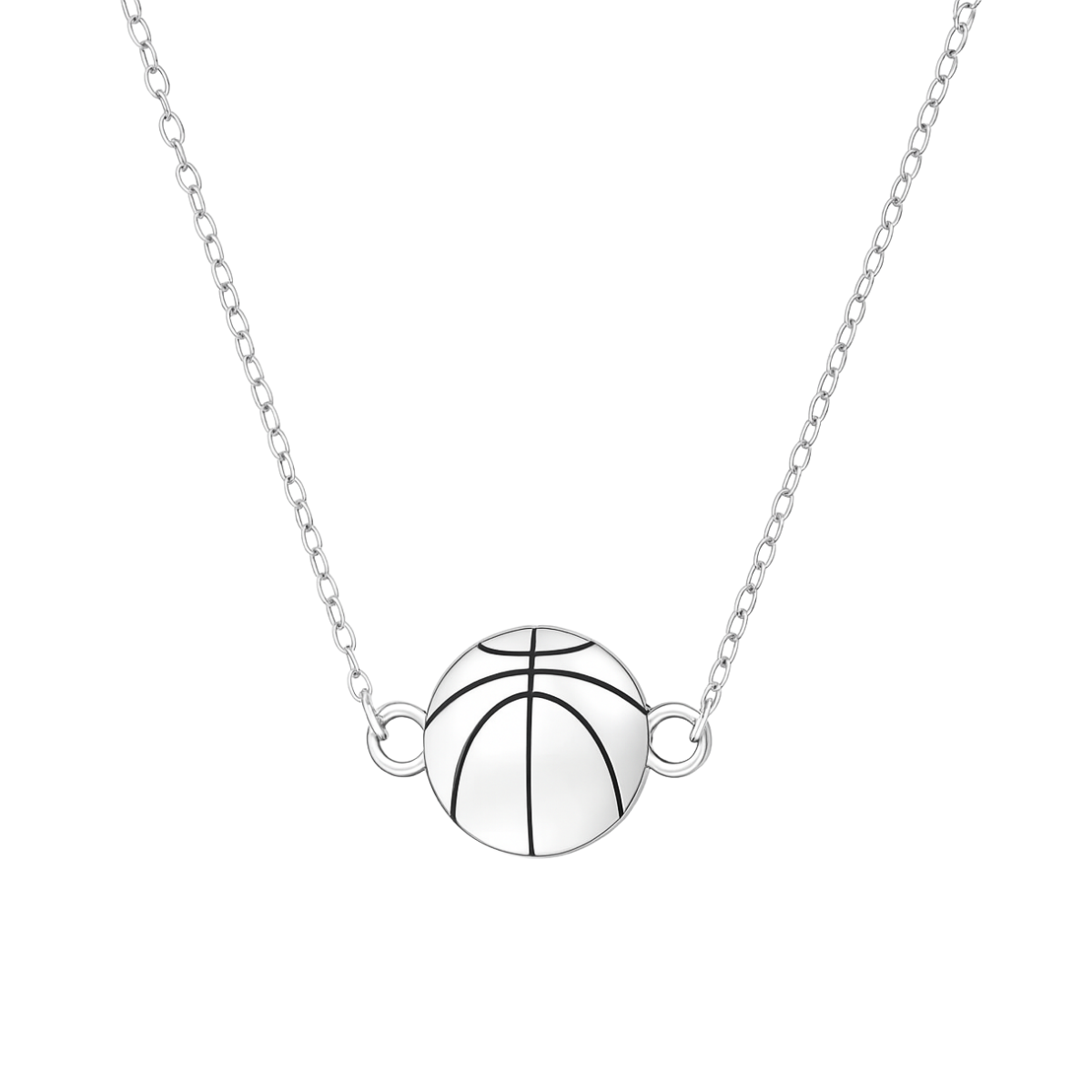 Basketball Pendant Necklace