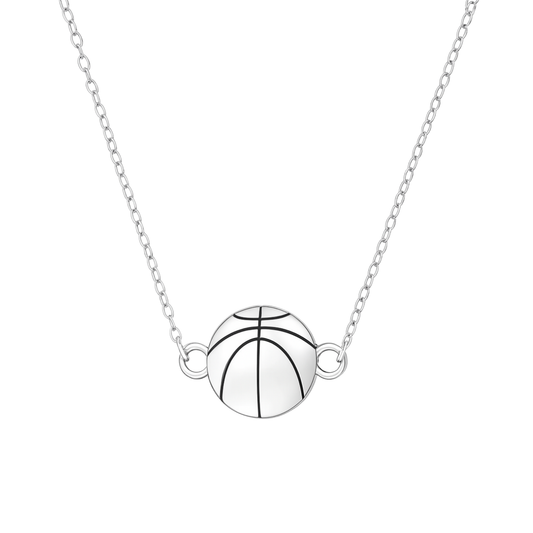 Basketball Pendant Necklace