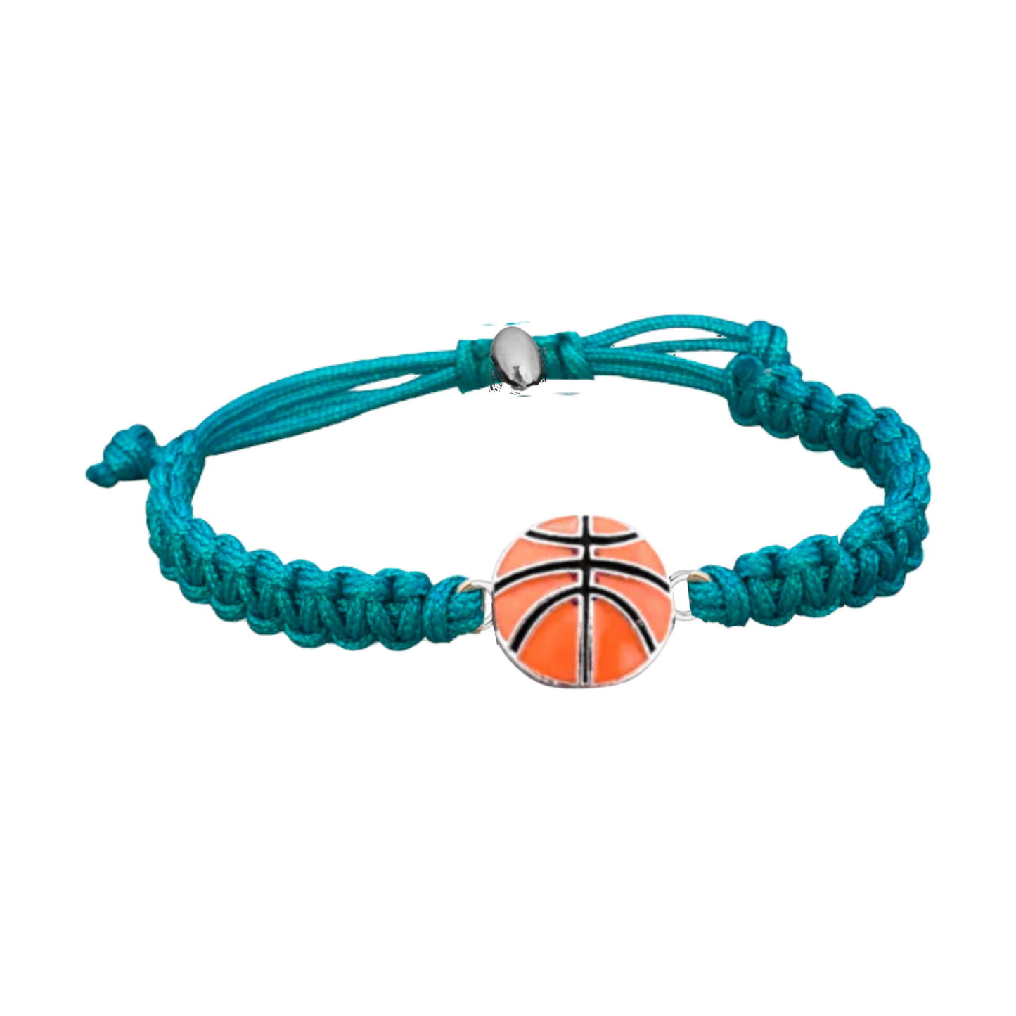 Basketball Charm Rope Bracelet - Pick Color