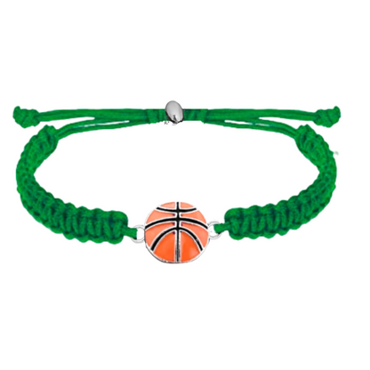 Basketball Charm Rope Bracelet - Pick Color