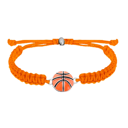 Basketball Charm Rope Bracelet - Pick Color