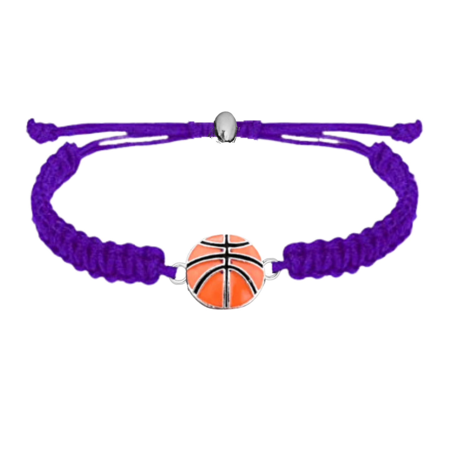 Basketball Charm Rope Bracelet - Pick Color