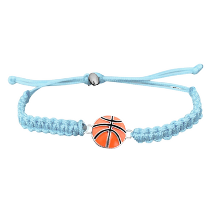 Basketball Charm Rope Bracelet - Pick Color