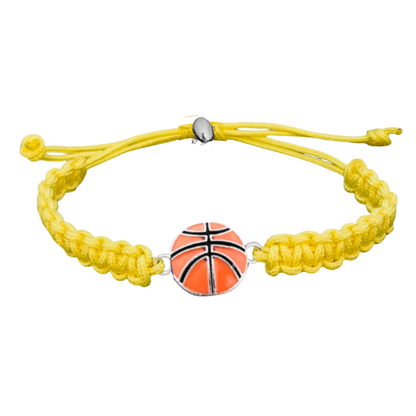 Basketball Charm Rope Bracelet - Pick Color