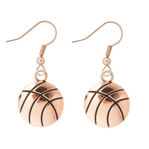 Basketball Rose Gold Earrings