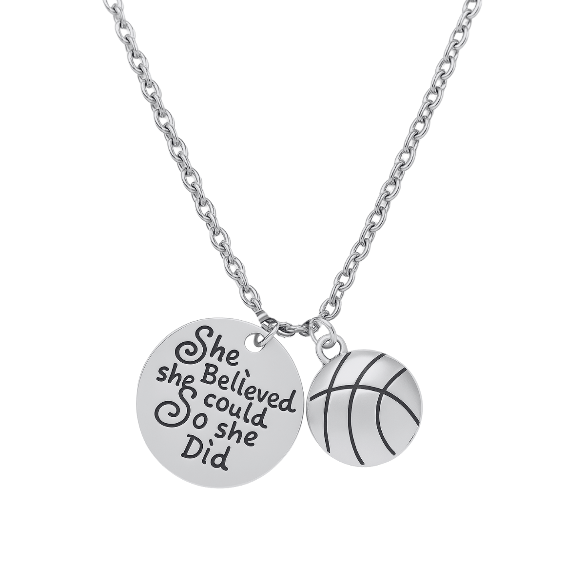 Basketball She Believed She Could So She Did Necklace
