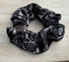 black lacrosse scrunchie