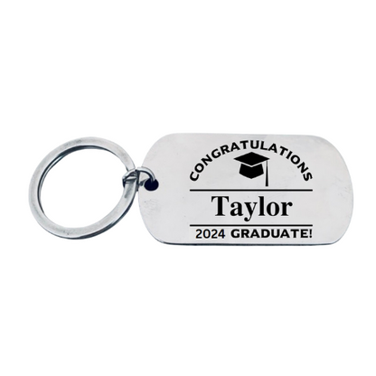 Personalized 2024 Graduation Keychain