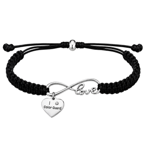 Color Guard Love Infinity Rope Bracelet - Pick Color
