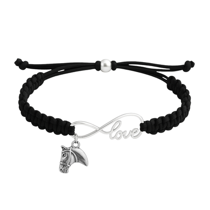 Horse Infinity Rope Bracelet - Pick Charm