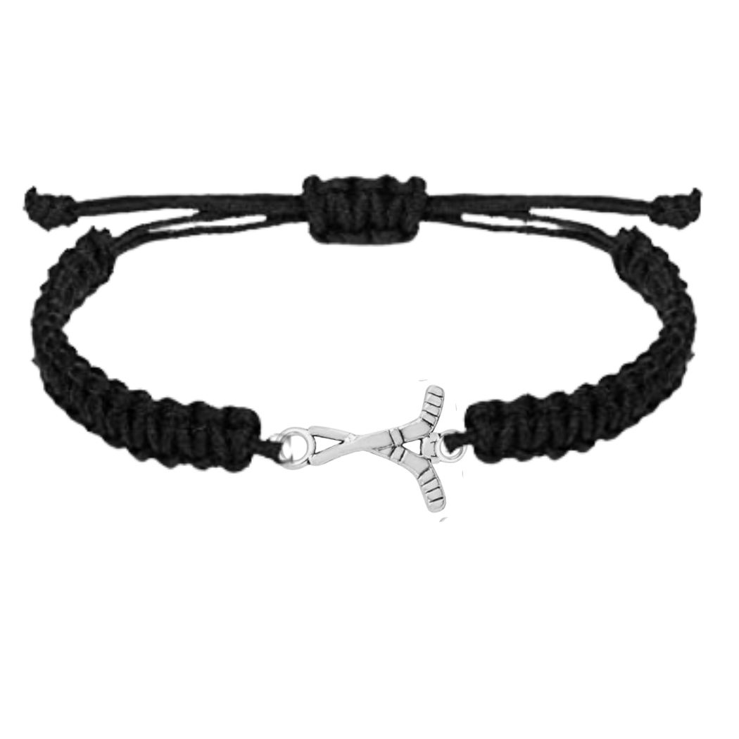 Ice Hockey Rope Bracelet - Pick Color