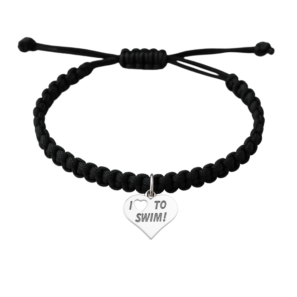 Swimming Adjustable Rope Bracelet - Pick Color & Charm