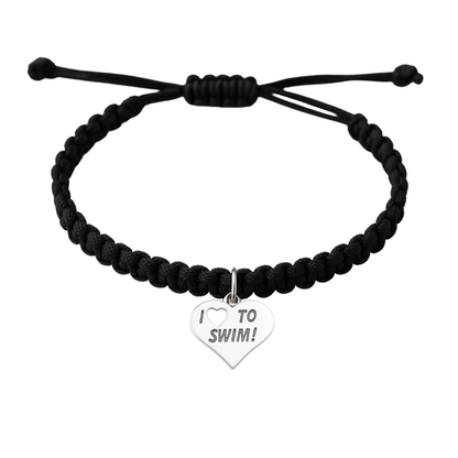 Swimming Adjustable Rope Bracelet - Pick Color & Charm