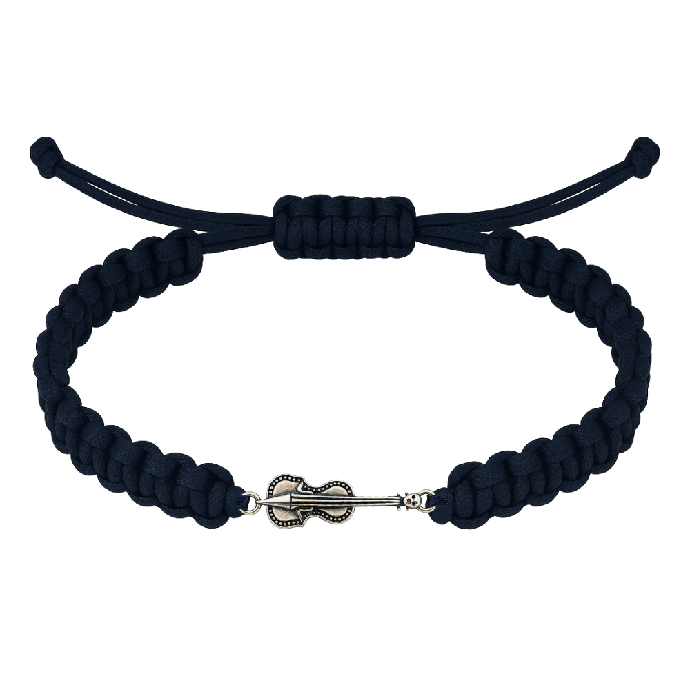 Violin Adjustable Rope Bracelet - Pick Color