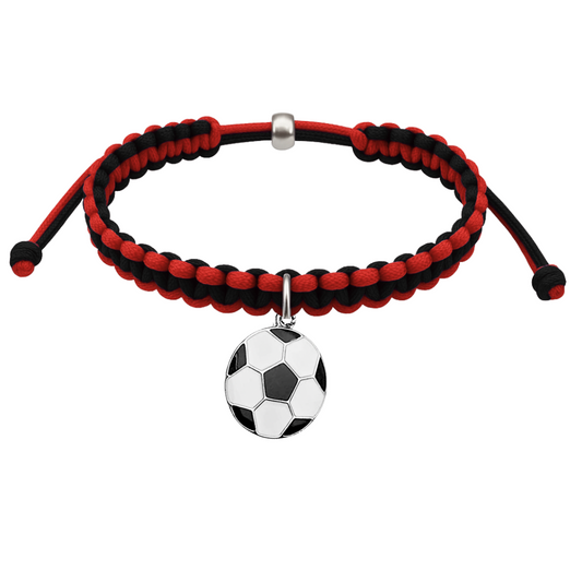 Multi Colored Soccer Hanging Charm Bracelet - Pick Colors & Charms