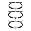 Set of stacked swim charm bracelets in various design