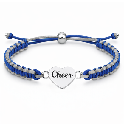 Cheer Multi Colored Rope Bracelet - Pick Colors